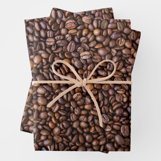 Kaffeebohnen! Packpapier Geschenkpapier Set (Beispiel)