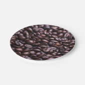Kaffeebohnen-Papier-Teller Pappteller (Schrägansicht)