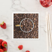 Kaffeebohnen Papierservietten (Beispiel)