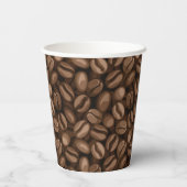 Kaffeebohnen Pappbecher (Rückseite)