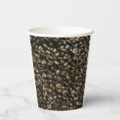 Kaffeebohnen Pappbecher (Rückseite)