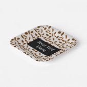 Kaffeebohnen Pappteller (Gewinkelt)