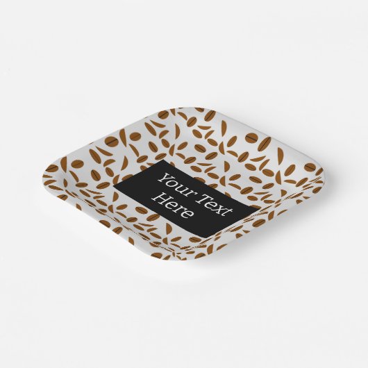 Kaffeebohnen Pappteller (Gewinkelt)