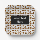 Kaffeebohnen Pappteller (Vorderseite)