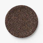 Kaffeebohnen Pappteller (Vorderseite)