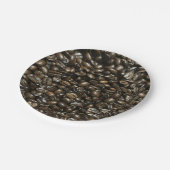 Kaffeebohnen Pappteller (Schrägansicht)