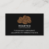 Kaffeebohnen Pile | Cafe Visitenkarte (Vorderseite)