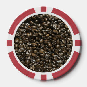 Kaffeebohnen Pokerchips
