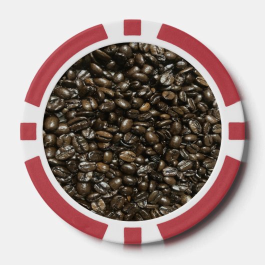 Kaffeebohnen Pokerchips (Vorderseite)