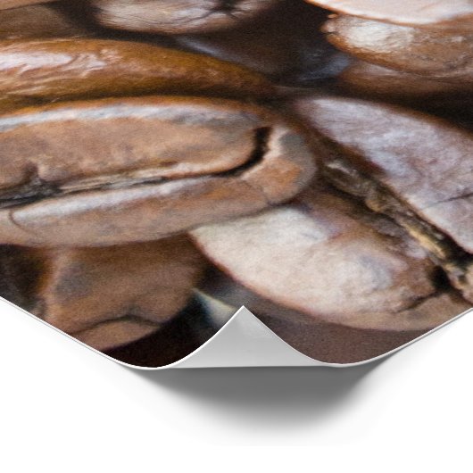 Kaffeebohnen Poster (Ecke)