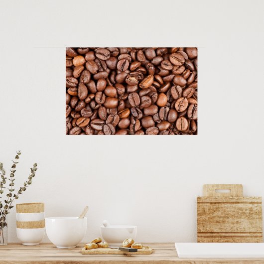 Kaffeebohnen Poster (Küche)