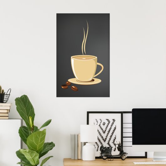 Kaffeebohnen Poster (Heimbüro)