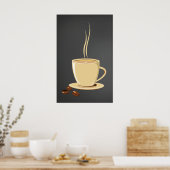Kaffeebohnen Poster (Küche)