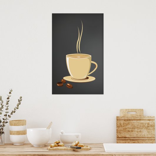 Kaffeebohnen Poster (Küche)