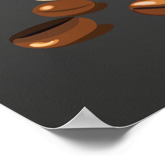 Kaffeebohnen Poster (Ecke)