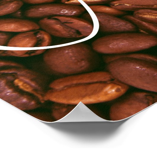 Kaffeebohnen Poster (Ecke)