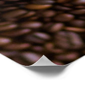 Kaffeebohnen-Poster Poster (Ecke)