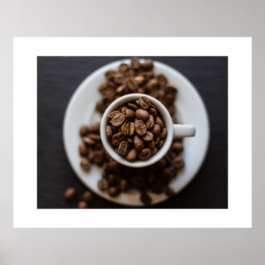 Kaffeebohnen-Poster Poster (Vorne)