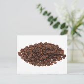 Kaffeebohnen Postkarte (Stehend Vorderseite)