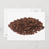 Kaffeebohnen Postkarte (Vorne/Hinten)
