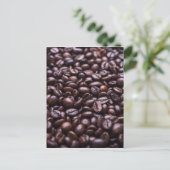 Kaffeebohnen Postkarte (Stehend Vorderseite)