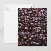 Kaffeebohnen Postkarte (Vorne/Hinten)