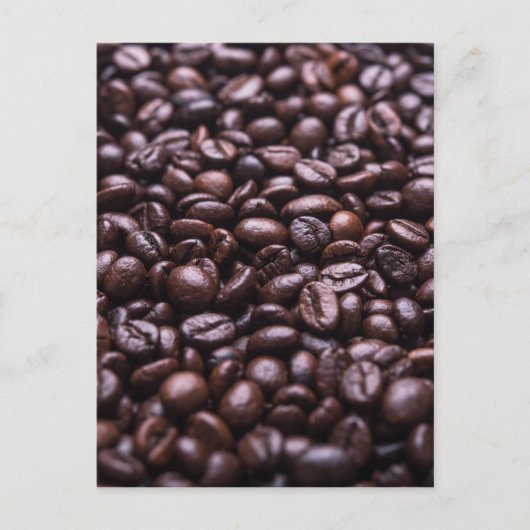 Kaffeebohnen Postkarte (Vorderseite)