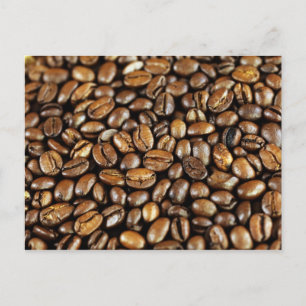 Kaffeebohnen Postkarte