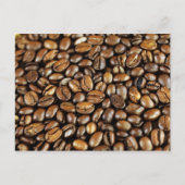 Kaffeebohnen Postkarte (Vorderseite)