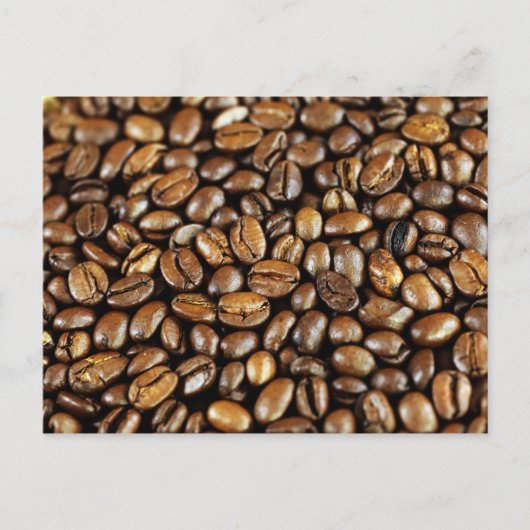 Kaffeebohnen Postkarte (Vorderseite)