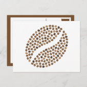 Kaffeebohnen Postkarte (Vorne/Hinten)