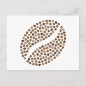 Kaffeebohnen Postkarte (Vorderseite)