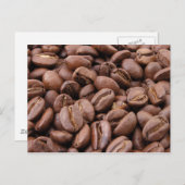 Kaffeebohnen Postkarte (Vorne/Hinten)