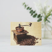 Kaffeebohnen Postkarte (Stehend Vorderseite)