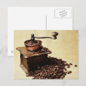 Kaffeebohnen Postkarte (Vorne/Hinten)