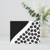 Kaffeebohnen Postkarte (Stehend Vorderseite)