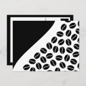 Kaffeebohnen Postkarte (Vorne/Hinten)