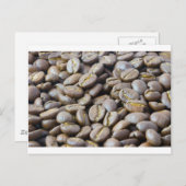 Kaffeebohnen Postkarte (Vorne/Hinten)
