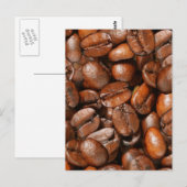 Kaffeebohnen Postkarte (Vorne/Hinten)