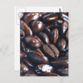 Kaffeebohnen Postkarte (Vorne/Hinten)