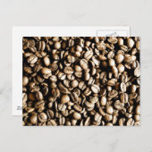 Kaffeebohnen Postkarte (Vorne/Hinten)