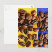 Kaffeebohnen Postkarte (Vorne/Hinten)
