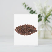 Kaffeebohnen Postkarte (Stehend Vorderseite)