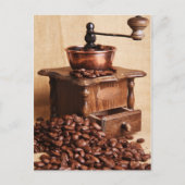 Kaffeebohnen Postkarte (Vorderseite)