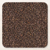 Kaffeebohnen Rechteckiger Pappuntersetzer (Vorderseite)