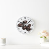 Kaffeebohnen Runde Wanduhr (Zuhause)