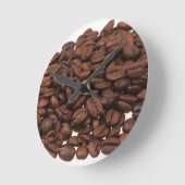 Kaffeebohnen Runde Wanduhr (Winkel)