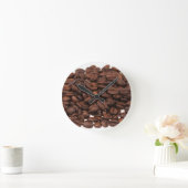Kaffeebohnen Runde Wanduhr (Zuhause)