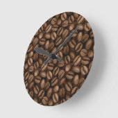 Kaffeebohnen Runde Wanduhr (Winkel)