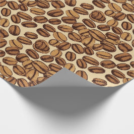 Kaffeebohnen Rustikales Vintages Muster Nr. 4 Geschenkpapier